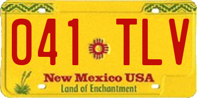 NM license plate 041TLV
