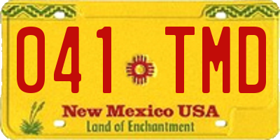 NM license plate 041TMD