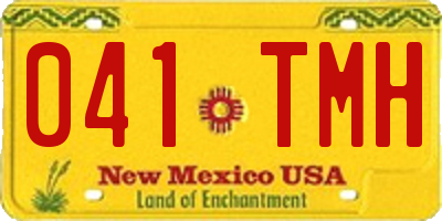 NM license plate 041TMH