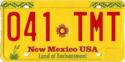 NM license plate 041TMT