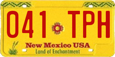 NM license plate 041TPH
