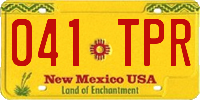 NM license plate 041TPR