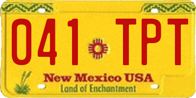 NM license plate 041TPT