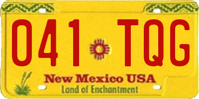 NM license plate 041TQG