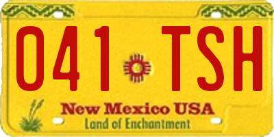 NM license plate 041TSH