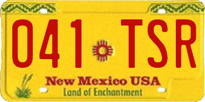 NM license plate 041TSR