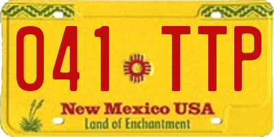 NM license plate 041TTP