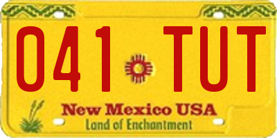 NM license plate 041TUT