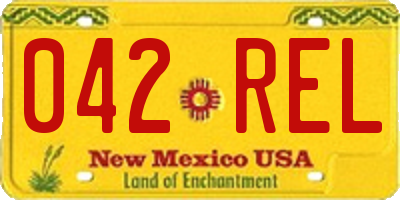 NM license plate 042REL