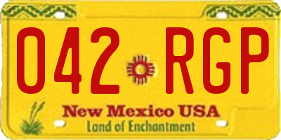 NM license plate 042RGP