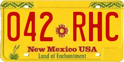 NM license plate 042RHC