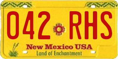 NM license plate 042RHS