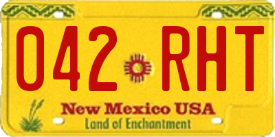 NM license plate 042RHT