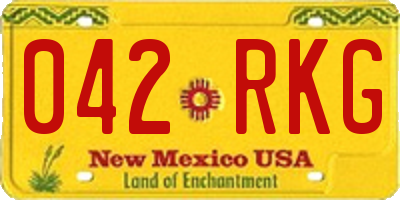 NM license plate 042RKG