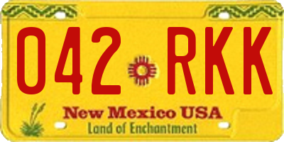 NM license plate 042RKK
