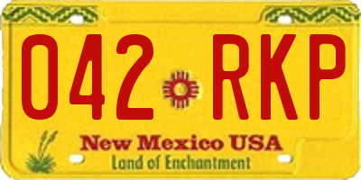 NM license plate 042RKP