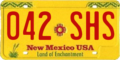 NM license plate 042SHS