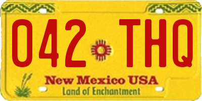 NM license plate 042THQ