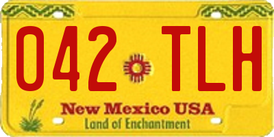 NM license plate 042TLH
