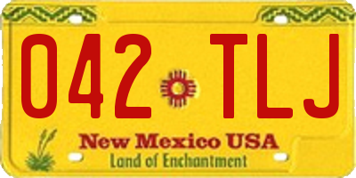 NM license plate 042TLJ