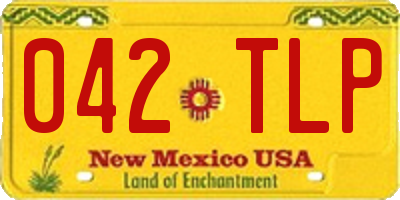 NM license plate 042TLP
