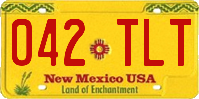 NM license plate 042TLT