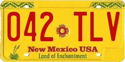 NM license plate 042TLV