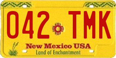 NM license plate 042TMK