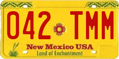 NM license plate 042TMM