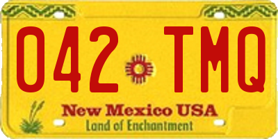 NM license plate 042TMQ