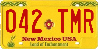 NM license plate 042TMR