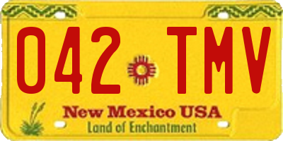 NM license plate 042TMV