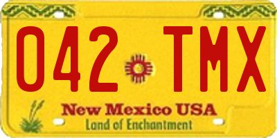 NM license plate 042TMX