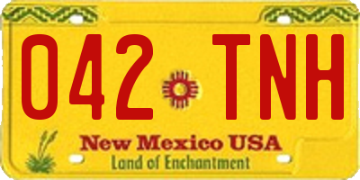 NM license plate 042TNH