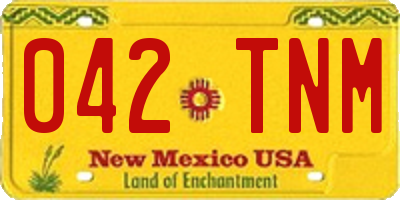 NM license plate 042TNM