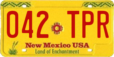 NM license plate 042TPR