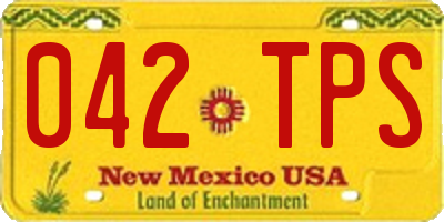 NM license plate 042TPS