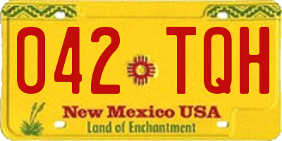 NM license plate 042TQH