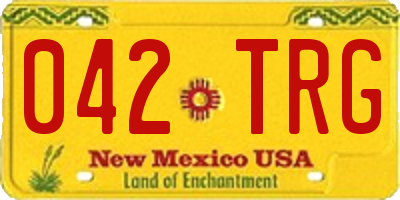 NM license plate 042TRG