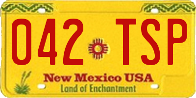 NM license plate 042TSP