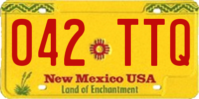 NM license plate 042TTQ