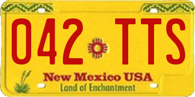 NM license plate 042TTS