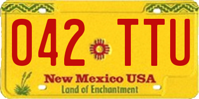 NM license plate 042TTU