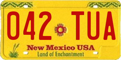 NM license plate 042TUA