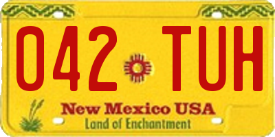 NM license plate 042TUH