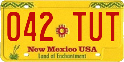 NM license plate 042TUT