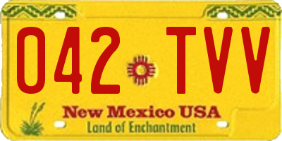 NM license plate 042TVV