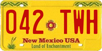 NM license plate 042TWH