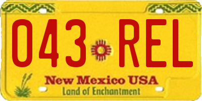 NM license plate 043REL