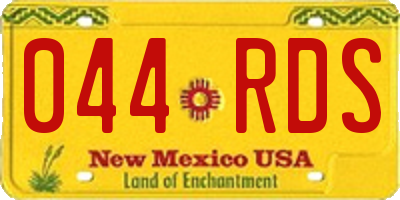 NM license plate 044RDS